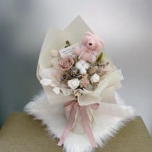 【春暖花巷】害羞小熊情人節花束