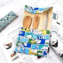 Chuyu 台灣花布捲式餐具收納袋/工具袋/創意捲筆袋/文具收納袋