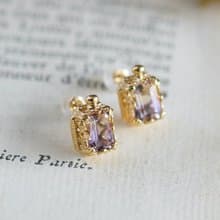 アメトリン 香水瓶モチーフピアス 【受注製作】