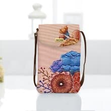 手機袋S  防潑水 平織緹花 紅苓  iphone12  斜背