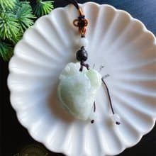 天然緬甸玉翡翠 蝙蝠捧壽 壽桃 包掛 長壽 禮物 福到 長輩