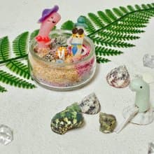 【海底世界花鰻鰻】 親子材料包 香氛蠟燭 沙畫蠟燭 免開火