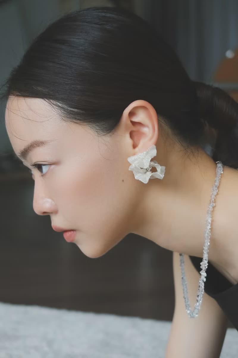 2023白裙襬\耳夾可 夾式耳環 樹脂 婚禮耳環 七夕 情人節禮物