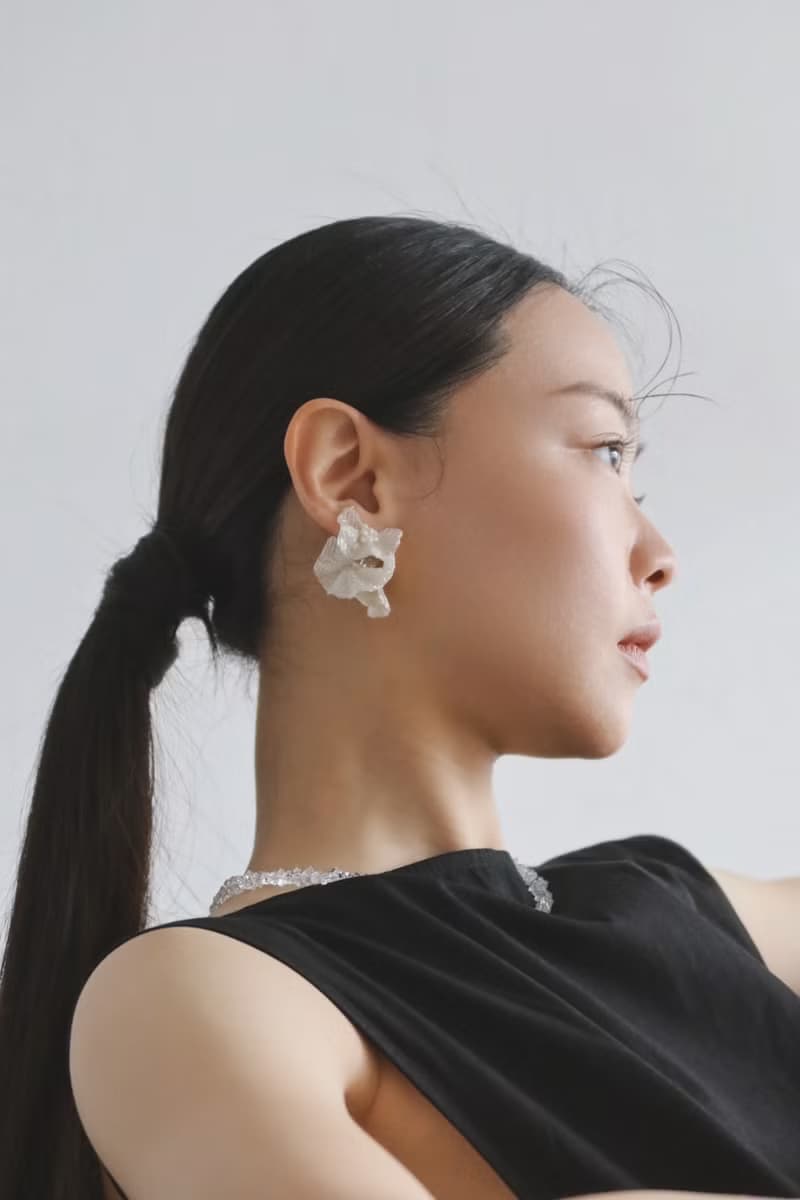 2023白裙襬\耳夾可 夾式耳環 樹脂 婚禮耳環 七夕 情人節禮物