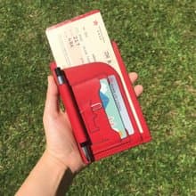 【Passport套/護照夾】紅色磨砂牛皮/旅行/多色可選/手工製造