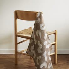 北歐設計款–日系粗麵條茶巾  UDON TEA TOWEL,BROWN