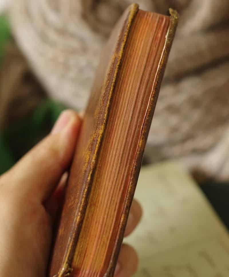 古董法國宗教信仰十字架耶穌咖啡書 小尺寸 W916