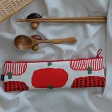 【餐具袋】小農番茄 / 日本布 內層防潑水布