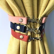 皮革窗簾綁帶//簡約主義//家居裝飾//窗簾//窗簾綁帶