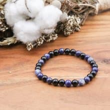 黑瑪瑙 青金石 | 原石手串 天然石手鍊 全礦石系列