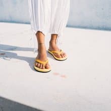 indosole 環保拖鞋 經典款 蜜粉黃 女