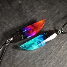 配套項鍊 木頭樹脂吊墜 手工飾品