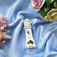 英國AYNSLEY蘭花復古落地鐘瓷器擺飾/vintage美國西洋古董飾品