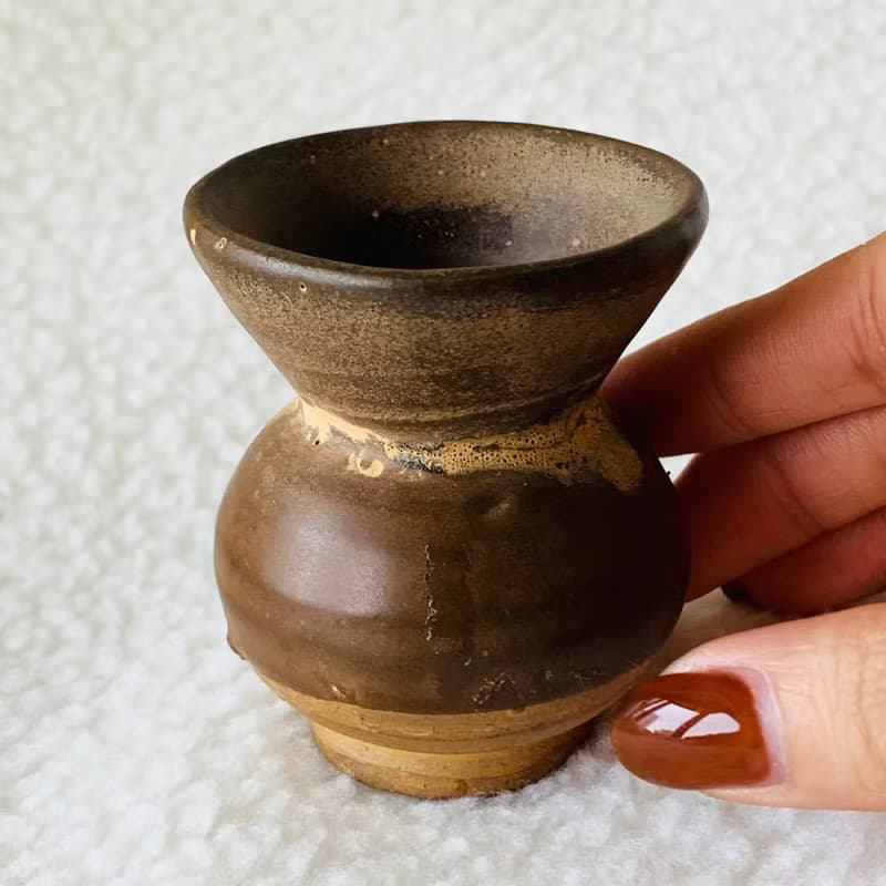 中國 宋代 茶褐釉色小甕│素雅樸實 精緻擺件 古件收藏