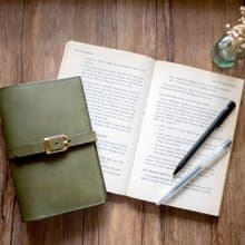 預購丨A6皮帶釦皮革活頁夾筆記本丨義大利牛皮丨情人節禮物