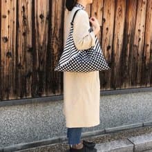 手提袋 吾妻袋 格子 ストライプ M / harunohi