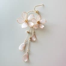 満開桜のピアスorイヤリング 片耳用