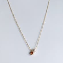 Critrine and Pearl Necklace,November Birthstone