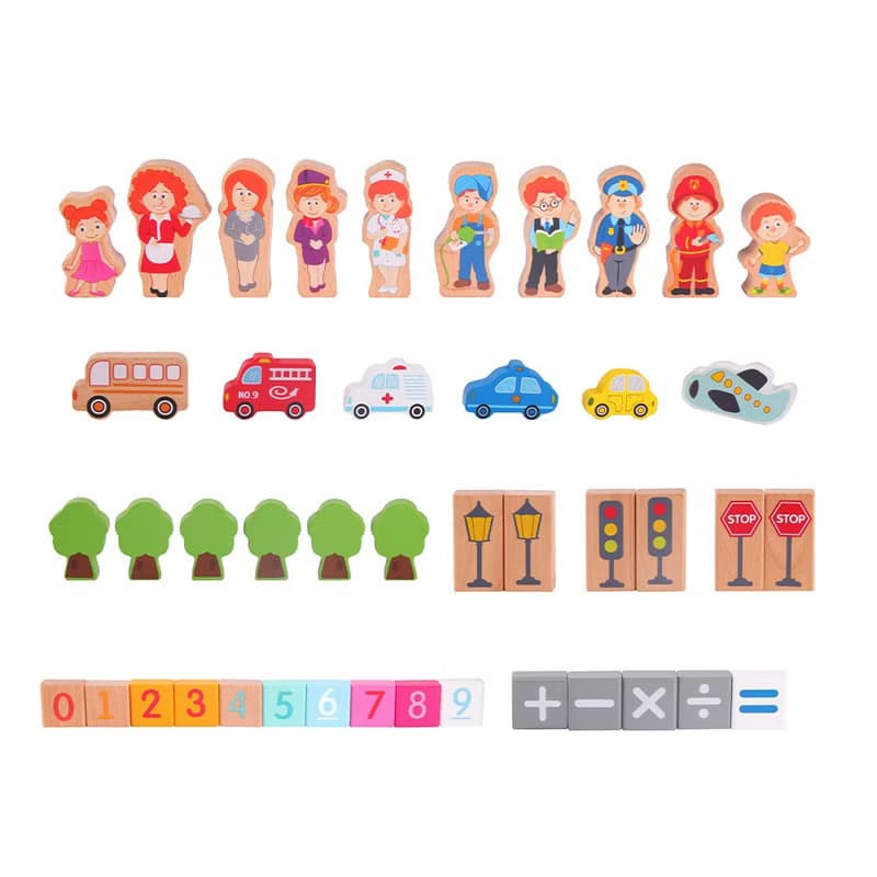 【德國ClassicWorld】城市場景積木(100Pcs)【適合3歲以上】