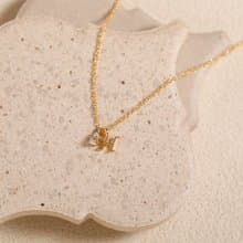 petit-initial necklace 【H】 ニッケルフリーネックレス 　小さなイニシャルをかたどったペンダントネックレス