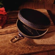 圓形吊飾拉鍊零錢包