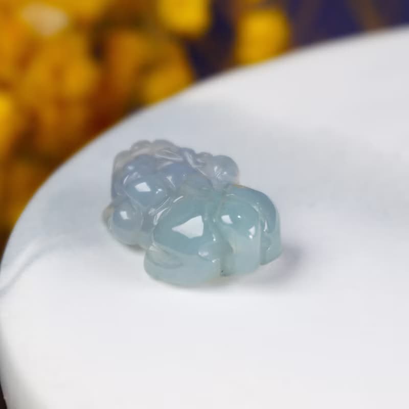 【招財神獸】冰種翡翠貔貅|天然緬甸玉翡翠A貨| 送禮