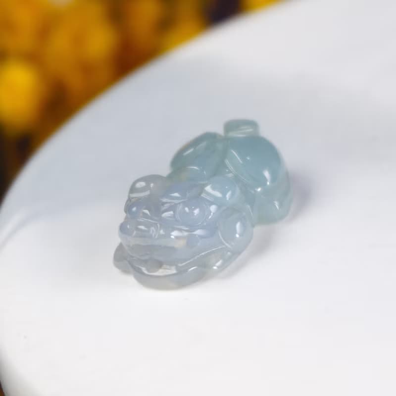 【招財神獸】冰種翡翠貔貅|天然緬甸玉翡翠A貨| 送禮
