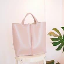 手提包  Signature tote bag II by WHITEOAKFACTORY - Light pink handmade
