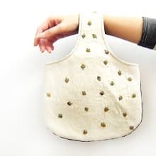 PURE ZAKKA 滿滿圖案單肩江戶包小提袋 【橡樹果】
