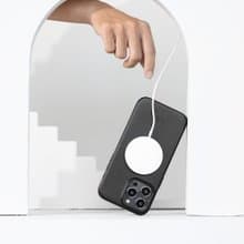 磁吸防摔皮革手機殼 iPhone 14系列 —渡鴉黑