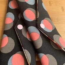 文青風環保筷袋 獨一無二 普普風 柔情粉  手作餐具袋.交換禮物.