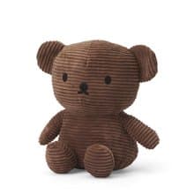荷蘭 Bon Ton Toys | Boris熊 燈芯絨娃娃 咖啡 24cm