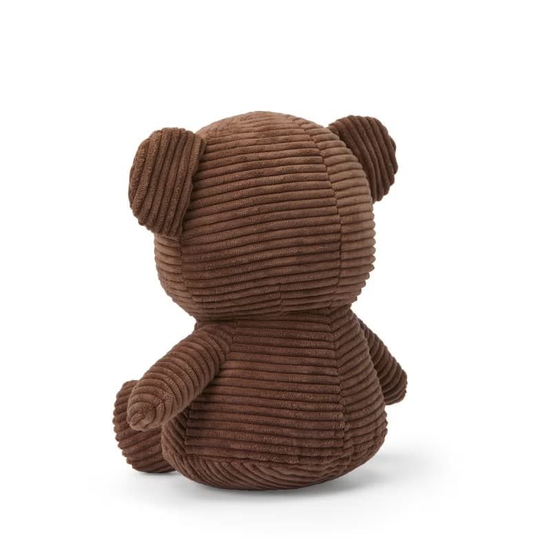 荷蘭 Bon Ton Toys | Boris熊 燈芯絨娃娃 咖啡 24cm