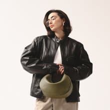 Hedera Leather Shoulder Bag | Minimalist Handmade Purse | Leather Handbag