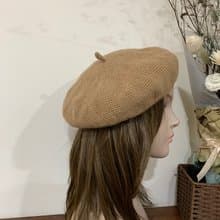 手工貝蕾帽。送暖。限量特價款。優質克什米爾線100%