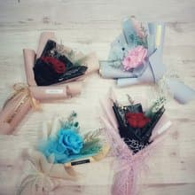 單朵永生玫瑰花束 不凋花/畢業禮/母親節/謝師禮/生日禮物/情人節