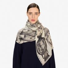 【INOUI EDITIONS】ARCHIVES 羊毛圍巾80 - 白