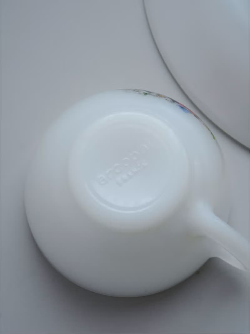 法國Arcopal Vintage套裝杯連茶碟/中古/咖啡杯/餐具/甜點碟