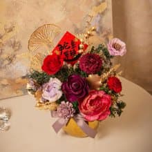 【2025蛇年】手寫春聯新春賀禮 乾燥花 永生花盆栽 新年盆花