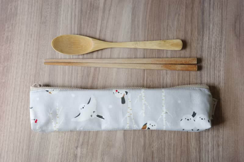 雪國小山雀 - 餐具袋 環保餐具袋 | 海柏手作