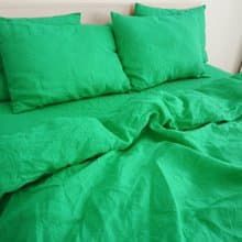 Mint green linen duvet cover /Softened linen / Comforter cover/Quilt cover