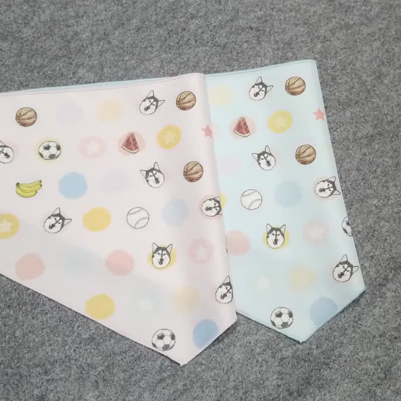 哈士奇_單面_寵物領巾(綁式)(大)