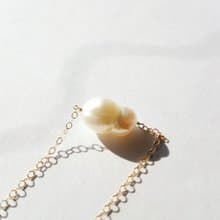 14kgf*Japanese TWIN Freshwater pearl necklace