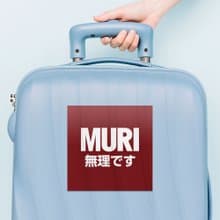 MURI 無理です 防水貼紙組合 可貼筆電 行李箱 汽機車 066