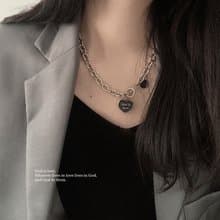Heymen黑門 祂就是愛 歐美街頭hiphop鈦鋼女款項鏈基督福音禮物