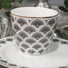 【2件7折】丹麥GreenGate Elvina grey NBC GN 拿鐵杯