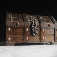 【老時光 OLD-TIME】早期二手台灣製木製珠寶盒珠寶箱