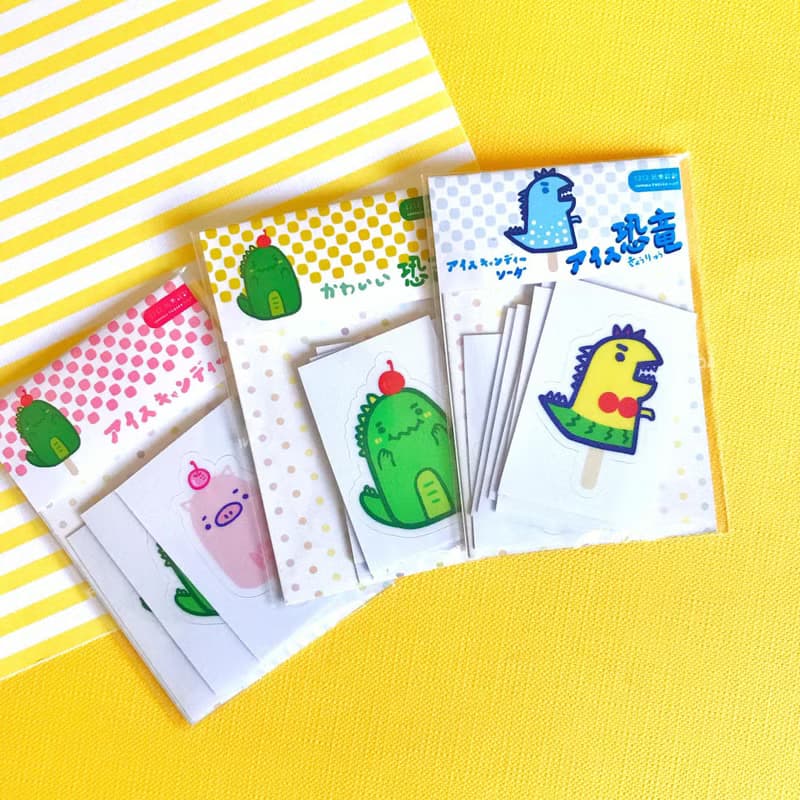 逗趣 防水貼紙-可愛冰棒貼紙組合
