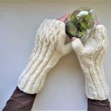 手作編織毛線手套~ 文青大叔愛的手套