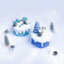 冬日仙境蛋糕蠟燭 | 手工香氛蠟燭